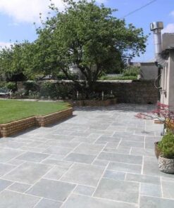 Garden patio using Kotah blue limestone