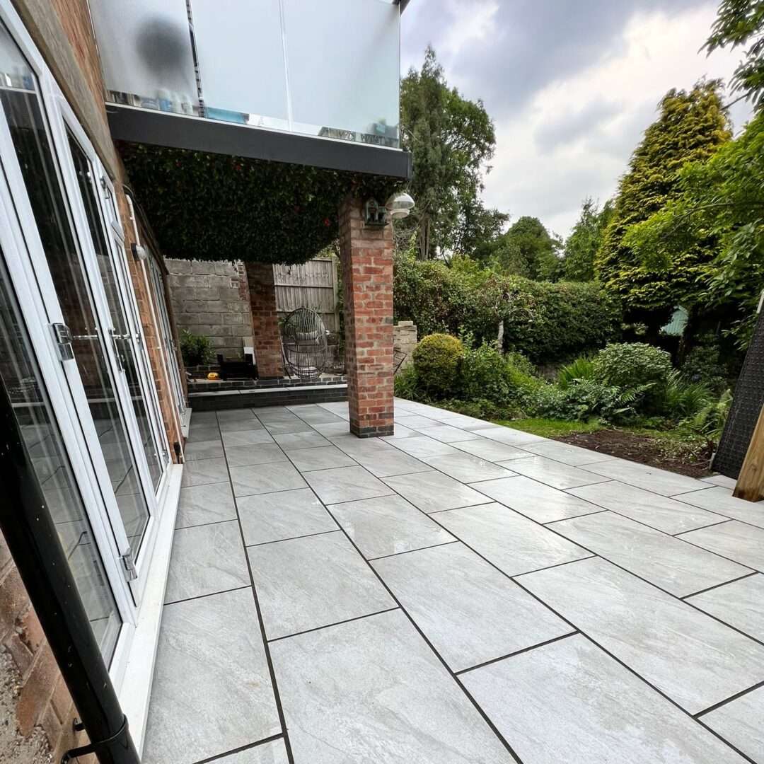 Light Grey Porcelain Paving Outdoor Vitrified Patio Tiles